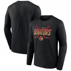 Ottawa Senators Black Team Covert Long Sleeve T-Shirt Ottawa Senators Black Team Covert Long Sleeve T-Shirt
