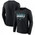 Футболка с длинным рукавом San Jose Sharks Black Team Covert