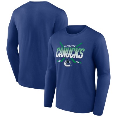 Vancouver Canucks Blue Covert Long Sleeve T-Shirt