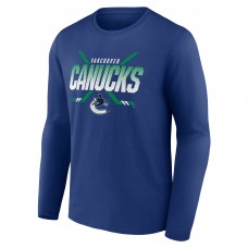 Vancouver Canucks Blue Covert Long Sleeve T-Shirt