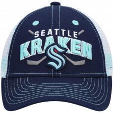 Бейсболка Seattle Kraken Youth Core Lockup Trucker - Deep Sea Blue/White