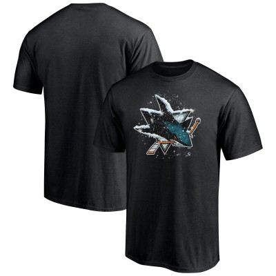 Футболка San Jose Sharks Snow Logo - Black