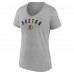 Футболка WoBoston Bruins Gray Team Arc V-Neck