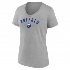 Футболка WoBuffalo Sabres Gray Team Arc V-Neck