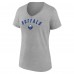 Футболка WoBuffalo Sabres Gray Team Arc V-Neck