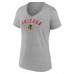 Футболка Chicago Blackhawks Womens Team Arc V-Neck - Gray