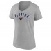 Футболка Florida Panthers Womens Team Arc V-Neck - Gray