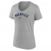 Футболка Nashville Predators Womens Team Arc V-Neck - Gray
