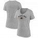 Футболка Philadelphia Flyers Womens Team Arc V-Neck - Gray