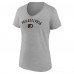 Футболка Philadelphia Flyers Womens Team Arc V-Neck - Gray