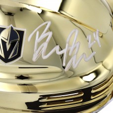 Шлем Brendan Brisson Vegas Golden Knights Fanatics Authentic Autographed Gold Mini