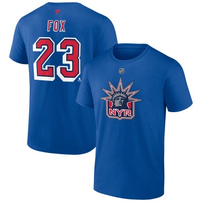 Футболка New York Rangers Adam Fox Fanatics Blue Special Edition 2.0 Name & Number