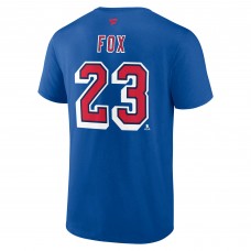 Футболка New York Rangers Adam Fox Fanatics Blue Special Edition 2.0 Name & Number