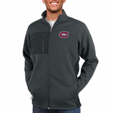 Montreal Canadiens Antigua Course Full-Zip Jacket - Heather Charcoal