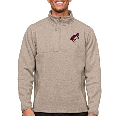 Кофта на молнии Arizona Coyotes Antigua Course - Oatmeal