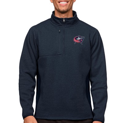 Кофта на молнии Columbus Blue Jackets Antigua Course - Heather Navy