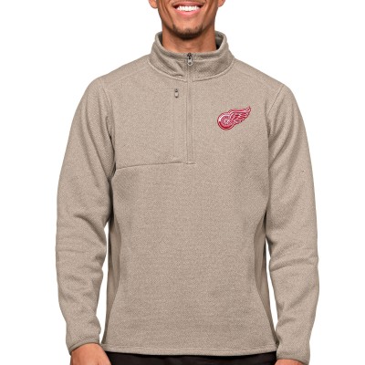 Кофта на молнии Detroit Red Wings Antigua Course - Oatmeal