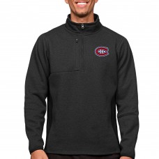 Кофта на молнии Montreal Canadiens Antigua Course - Heather Black