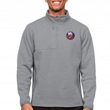 Кофта на молнии New York Islanders Antigua Course - Heather Gray