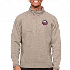 Кофта на молнии New York Islanders Antigua Course - Oatmeal