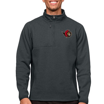 Кофта на молнии Ottawa Senators Antigua Course - Heather Charcoal