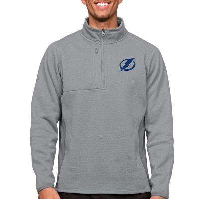 Кофта на молнии Tampa Bay Lightning Antigua Course - Heather Gray