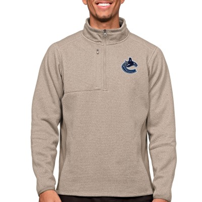 Кофта на молнии Vancouver Canucks Antigua Course - Oatmeal