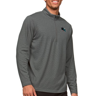 Кофта на молнии San Jose Sharks Antigua Epic - Heather Charcoal