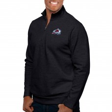 Кофта на короткой молнии Colorado Avalanche Antigua Gambit - Heather Black