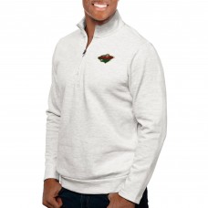 Кофта на короткой молнии Minnesota Wild Antigua Gambit Top - Heather Gray