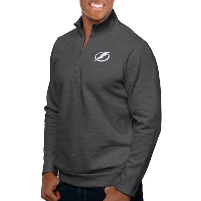 Кофта на короткой молнии Tampa Bay Lightning Antigua Gambit - Charcoal