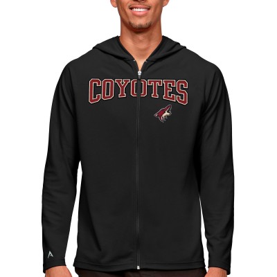 Толстовка на молнии Arizona Coyotes Antigua Legacy - Black