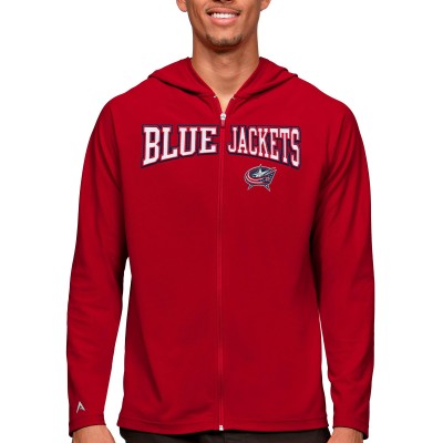 Толстовка на молнии Columbus Blue Jackets Antigua Legacy - Red
