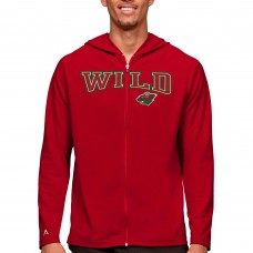 Толстовка на молнии Minnesota Wild Antigua Legacy - Red