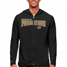 Толстовка на молнии Nashville Predators Antigua Legacy - Black
