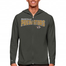 Толстовка на молнии Nashville Predators Antigua Legacy - Charcoal