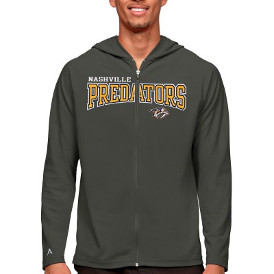 Толстовка на молнии Nashville Predators Antigua Legacy - Charcoal