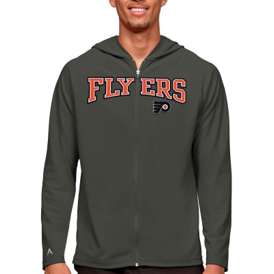 Толстовка на молнии Philadelphia Flyers Antigua Legacy - Charcoal