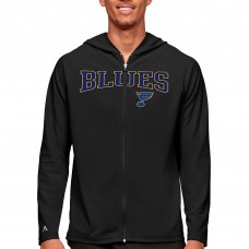 Толстовка на молнии St. Louis Blues Antigua Legacy - Black