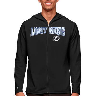 Толстовка на молнии Tampa Bay Lightning Antigua Legacy - Black