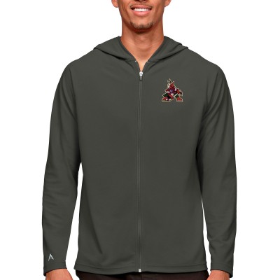 Толстовка на молнии Arizona Coyotes Antigua Logo Legacy - Charcoal