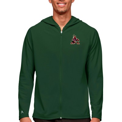 Толстовка на молнии Arizona Coyotes Antigua Logo Legacy - Green
