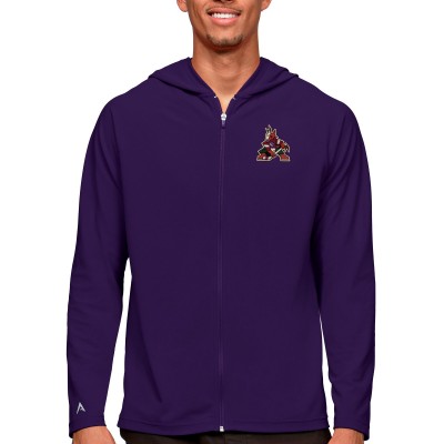 Толстовка на молнии Arizona Coyotes Antigua Logo Legacy - Purple