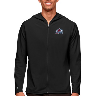 Толстовка на молнии Colorado Avalanche Antigua Logo Legacy - Black