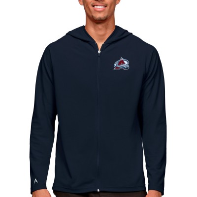 Толстовка на молнии Colorado Avalanche Antigua Logo Legacy - Navy