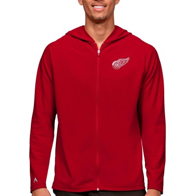 Толстовка на молнии Detroit Red Wings Antigua Logo Legacy - Red