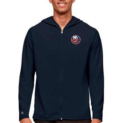 Толстовка на молнии New York Islanders Antigua Logo Legacy - Navy