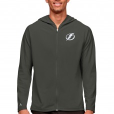 Толстовка на молнии Tampa Bay Lightning Antigua Logo Legacy - Charcoal