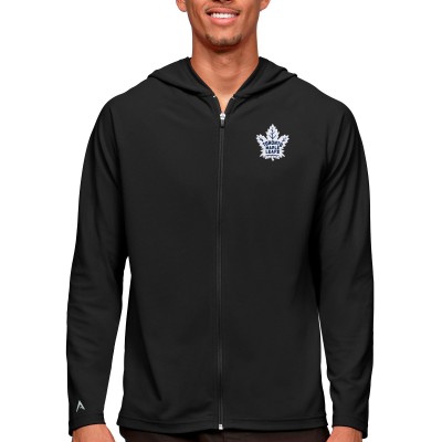 Толстовка на молнии Toronto Maple Leafs Antigua Logo Legacy - Black