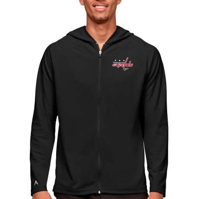Толстовка на молнии Washington Capitals Antigua Logo Legacy - Black